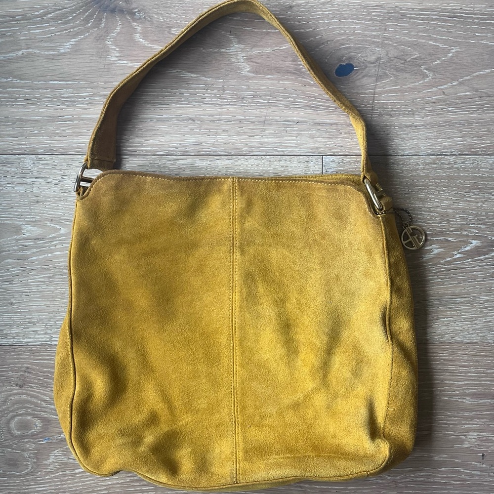 Giani Bernini Yellow Shoulder Bag with Slouchy Design - Picture 9 of 14